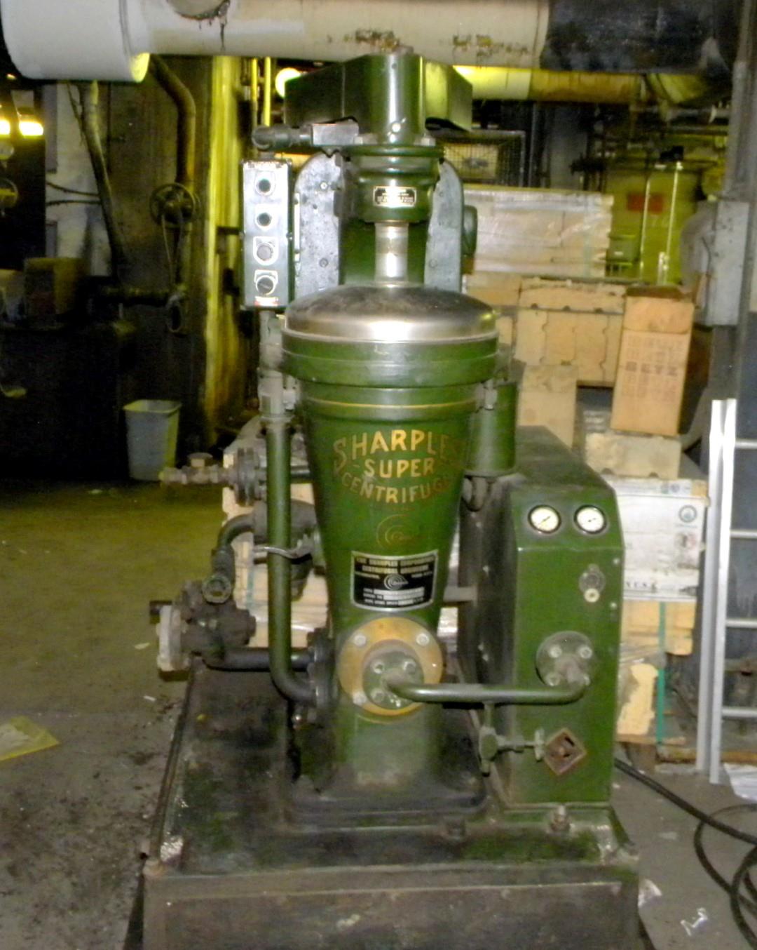 Sharples Super Centrifuge Type M308C35 18F43, Max Bowl Speed 15,000 RPM